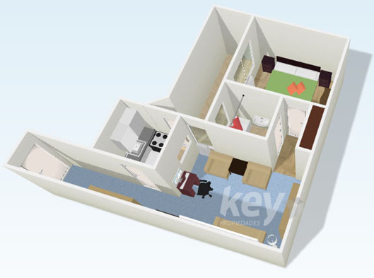 Plano 3D Recoleta